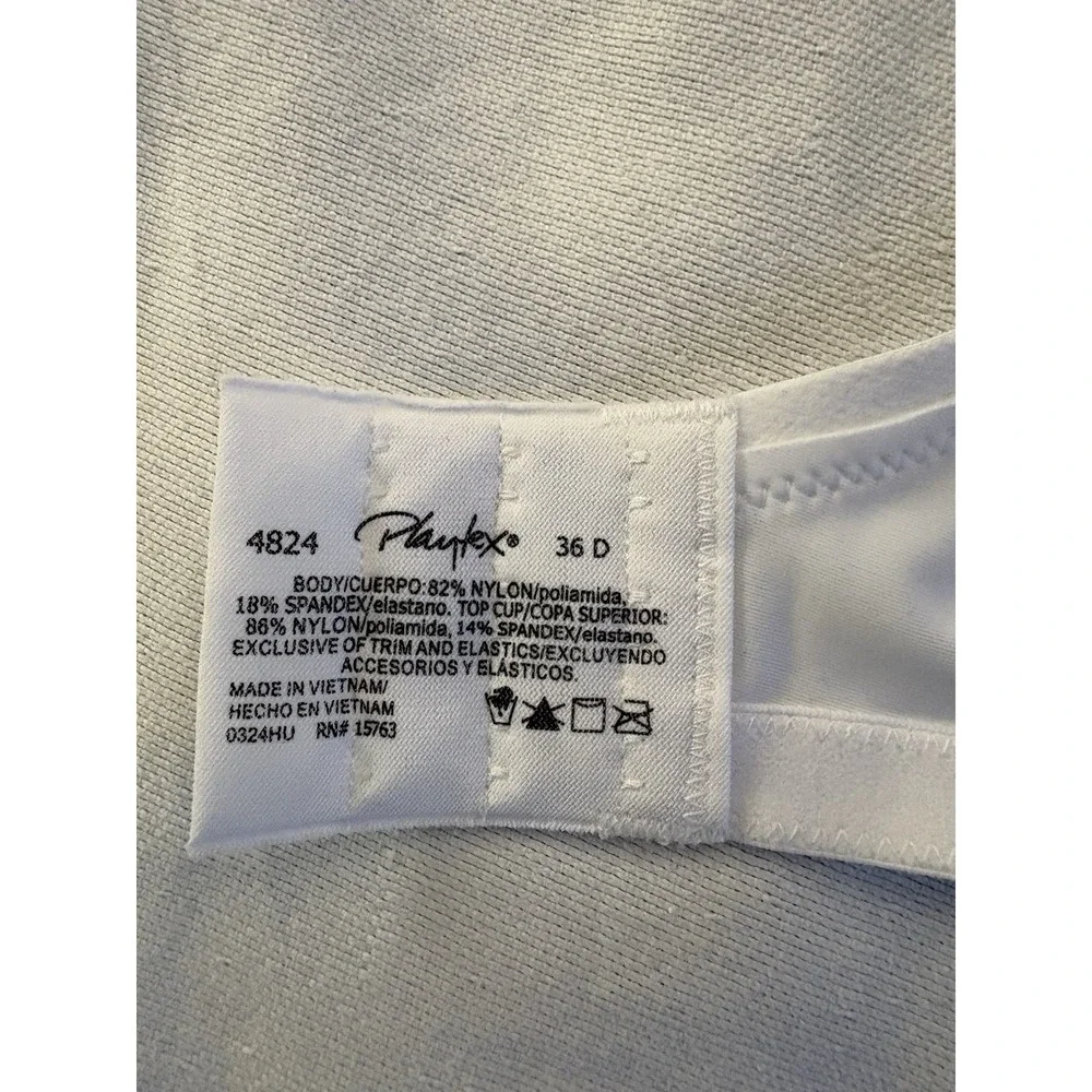 NEW Playtex Wirefree Bra Secrets Shaping Balconette Adjustable Comfort Strap 36D - Picture 6 of 6